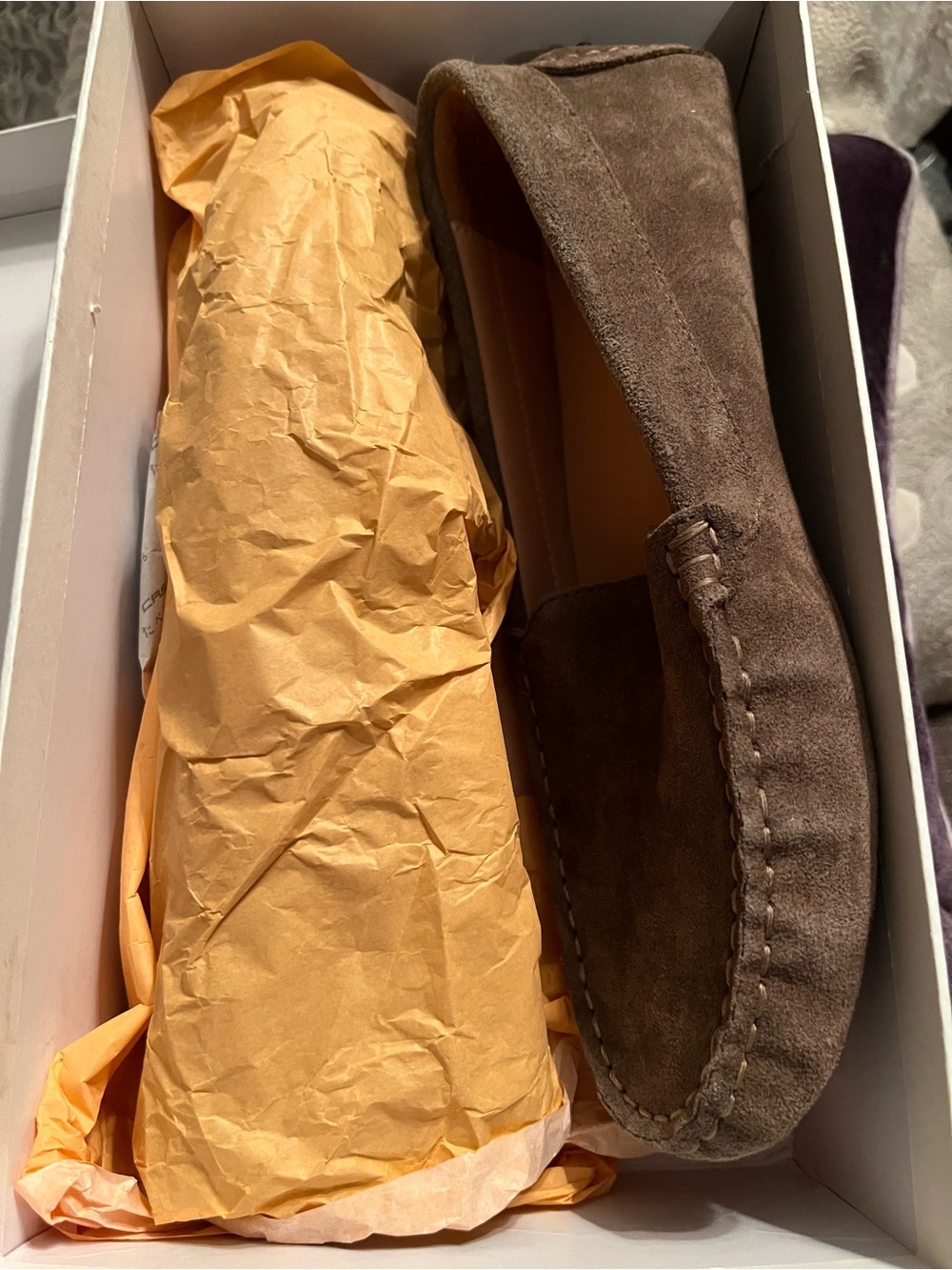 Quince Women's 100% Suede Driver Loafer Medium Brown Size 8 (fit like 7.5) NIB! - Picture 6 of 8